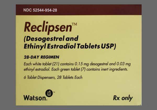 Reclipsen Generic Estrogen And Progestin Oral Contraceptives