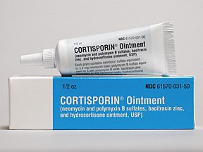 Cortisporin Ointment (Generic Neomycin, Polymyxin, Bacitracin, and