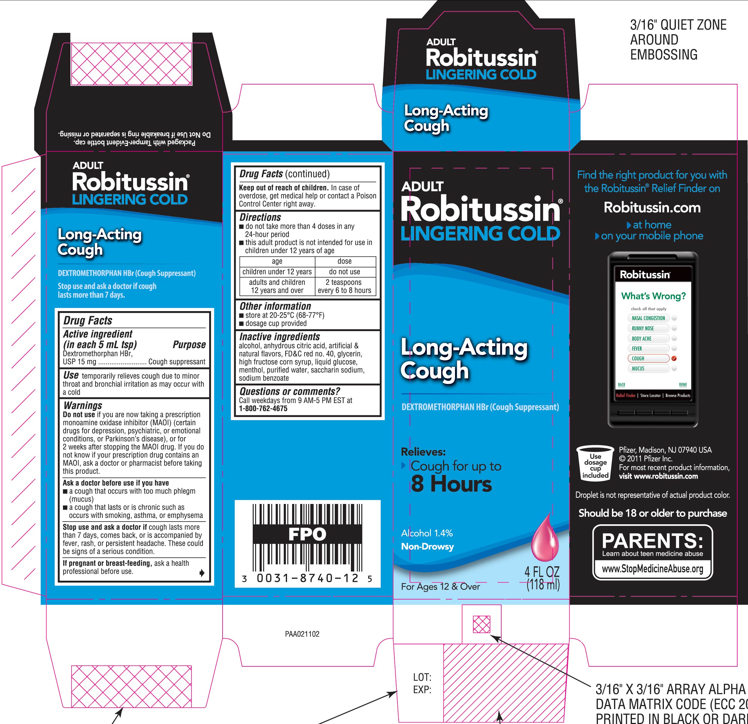 Children's Robitussin Cough and Cold LongActing (Generic