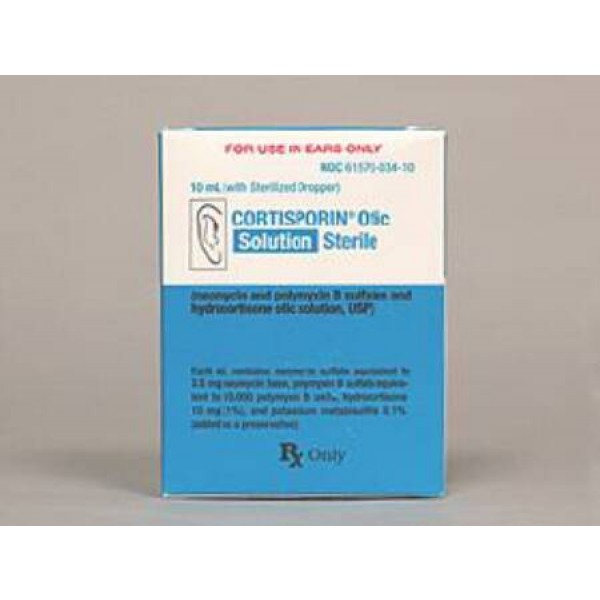 Casporyn HC Otic Suspension (Generic Neomycin, Polymyxin, and