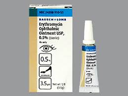 can you put erythromycin ointment in your eye