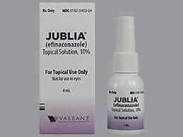 Jublia (Efinaconazole) 10 Topical Solution for Toenail Fungus